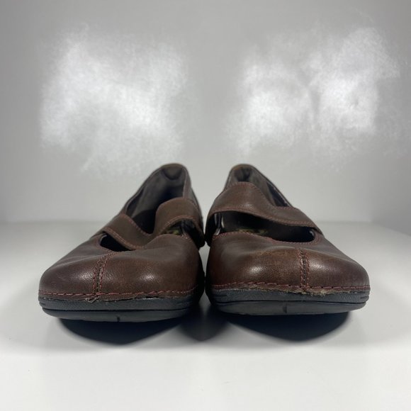 Merrell Women Shoes Mary Jane OrthoLite Strap Round Toe Leather Brown Sz 7.5 - Picture 2 of 16